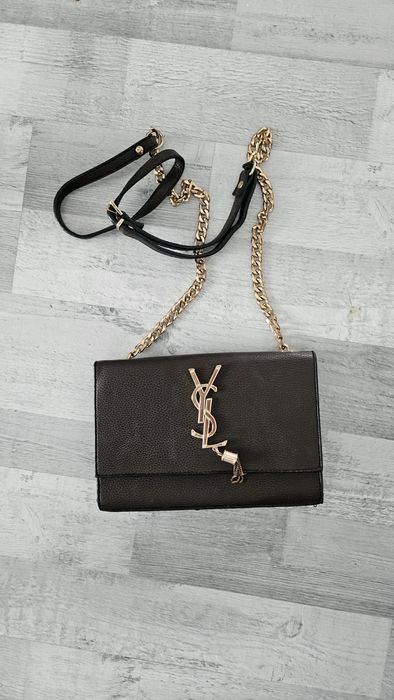 Torebka brązowa czekoladowa złoty łańcuch