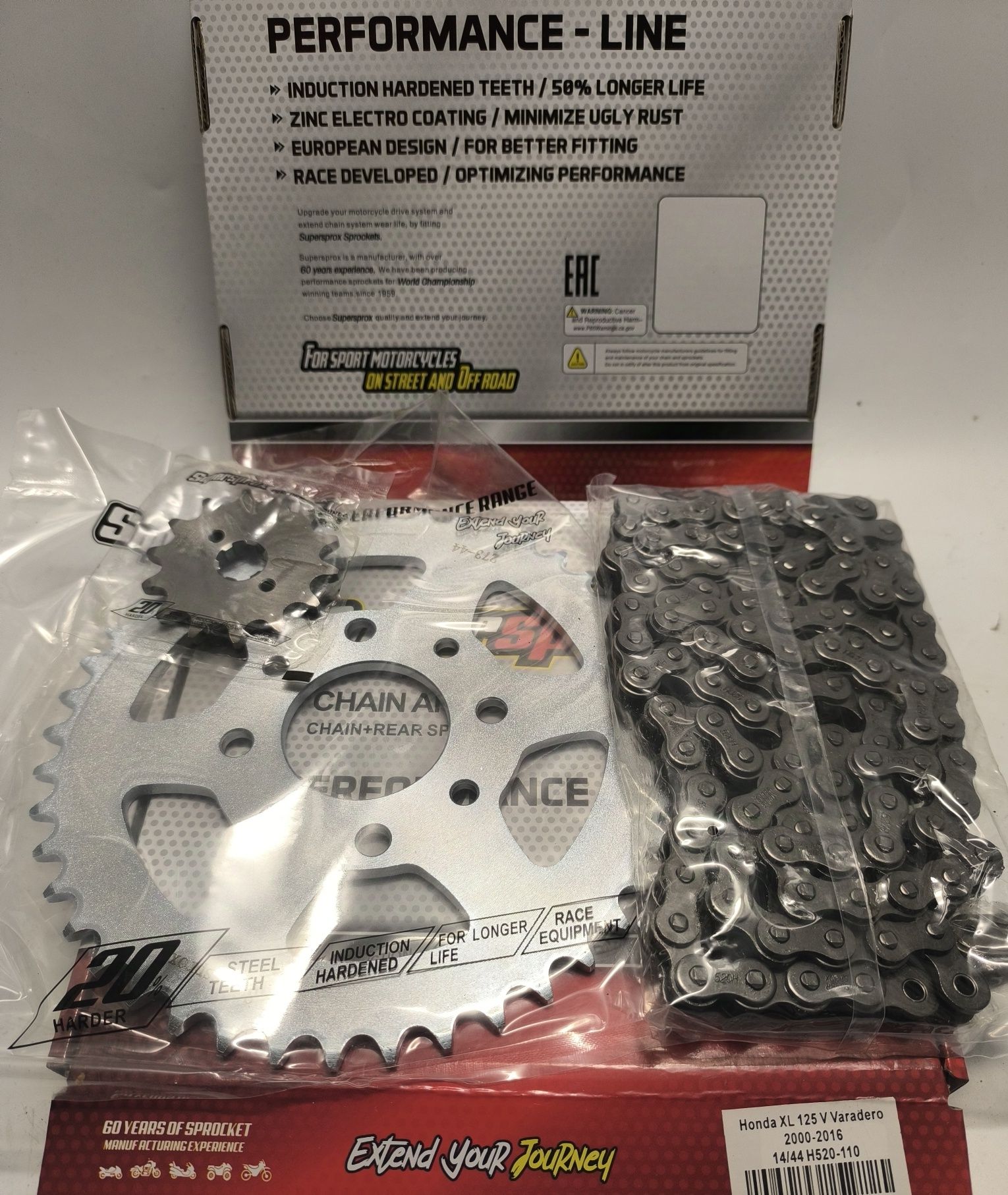 Honda Xl Vt 125 Varadero Shadow Kompletny Naped Łańcuch Zebatki Jakość