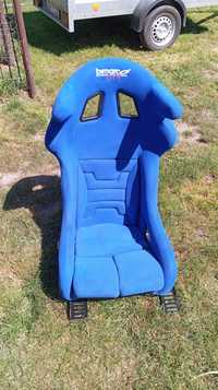 Fotel Sportowy Bimarco Grip Welur Blue HANS FIA z homologacją