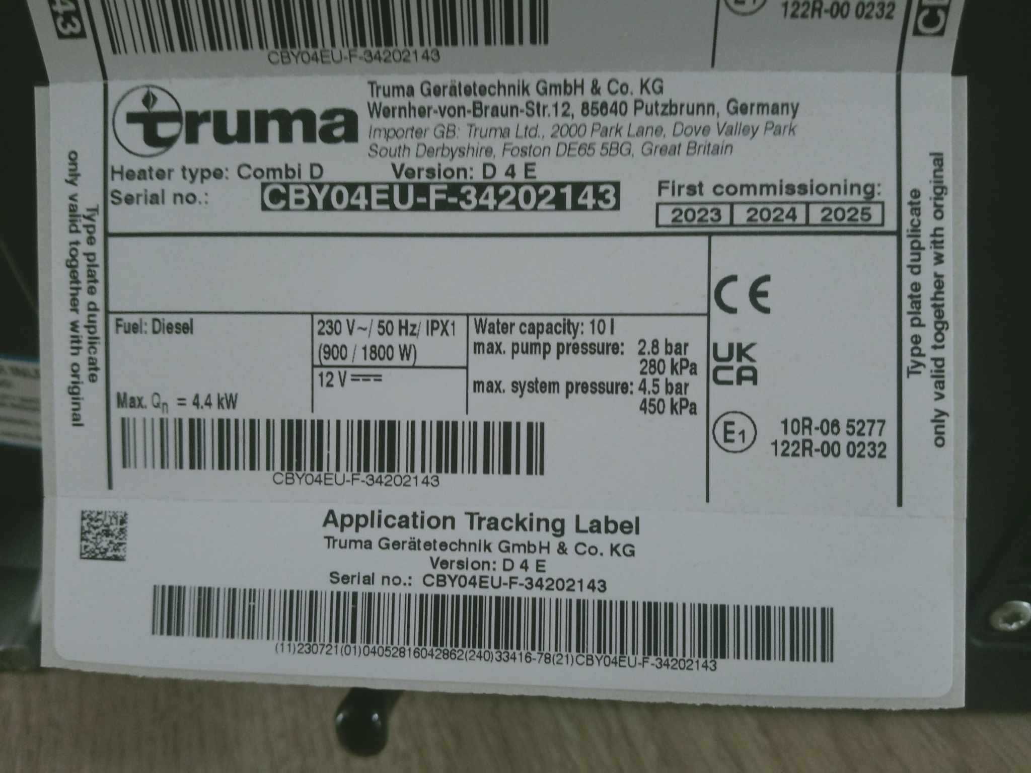 Nowe Ogrzewanie Bojler Combi D4 E iNet X Panel Truma