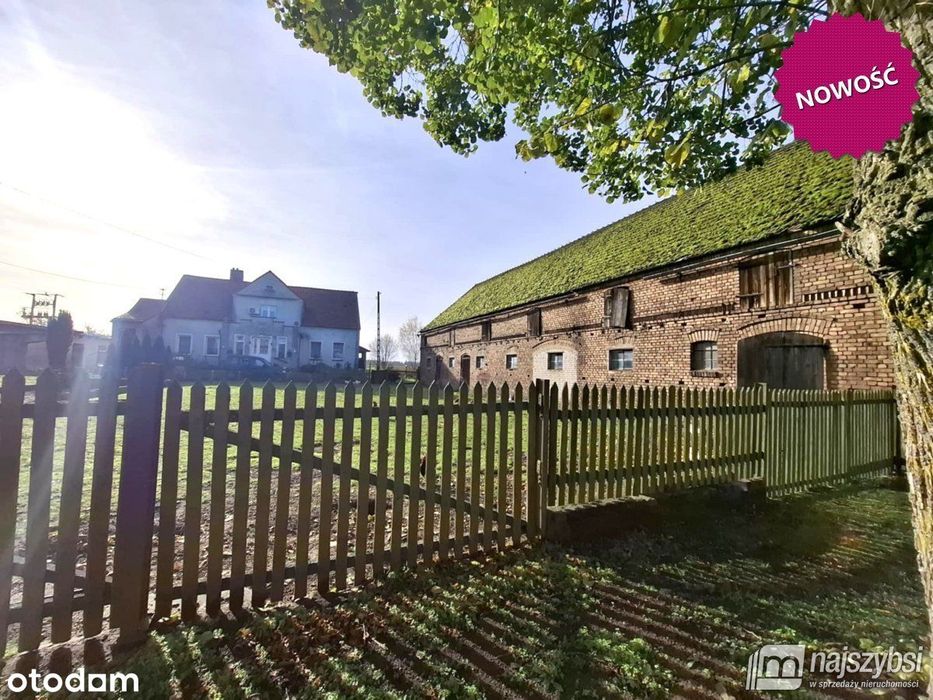 Grabin - 2 budynki gospodarcze, działka 1358m2