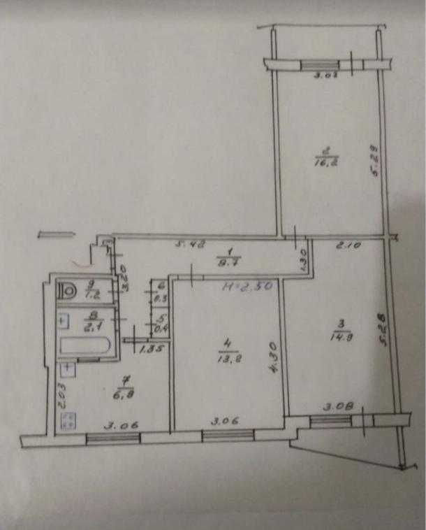 Продам 3к кв на Баварія (Бавария)