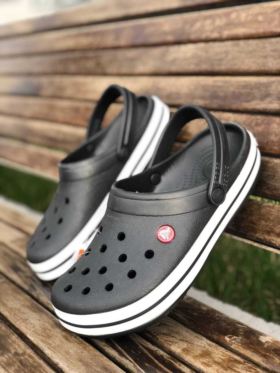 Купить Темные Мужские Кроксы Crocs Grey/Navy Мужской Цвет 36-45р.