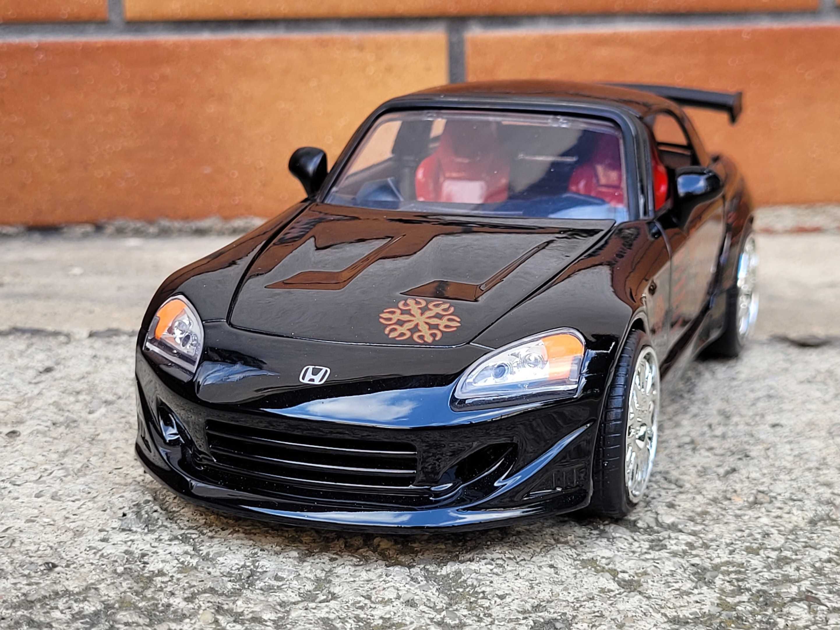 Honda S2000 Black Szybcy wściekli Jada 1:24 Fast & Furious kolekcja