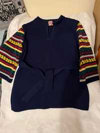 Tunika pulowerowa w stylu vintage z lat 70. - Alison Jane
