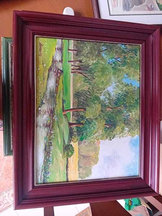 Quadros de decoração de pintores espanhóis.