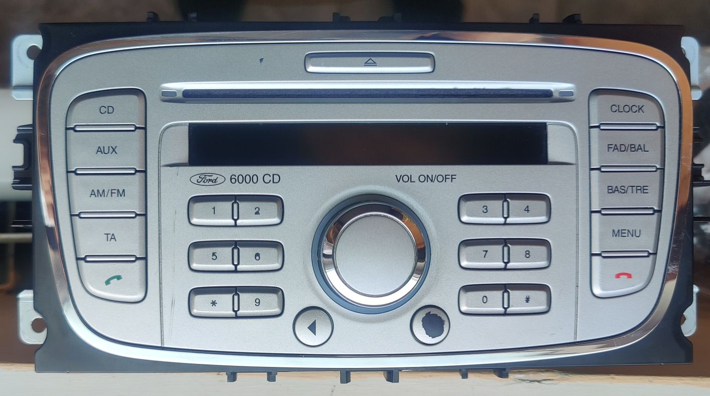 Магнитола 6000CD с Bluetooth, Ford Focus 2 рестайлинг с кодом.