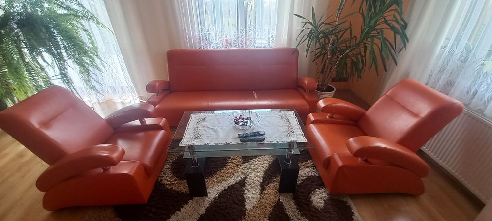 Komplet wypoczynkowy sofa + fotele