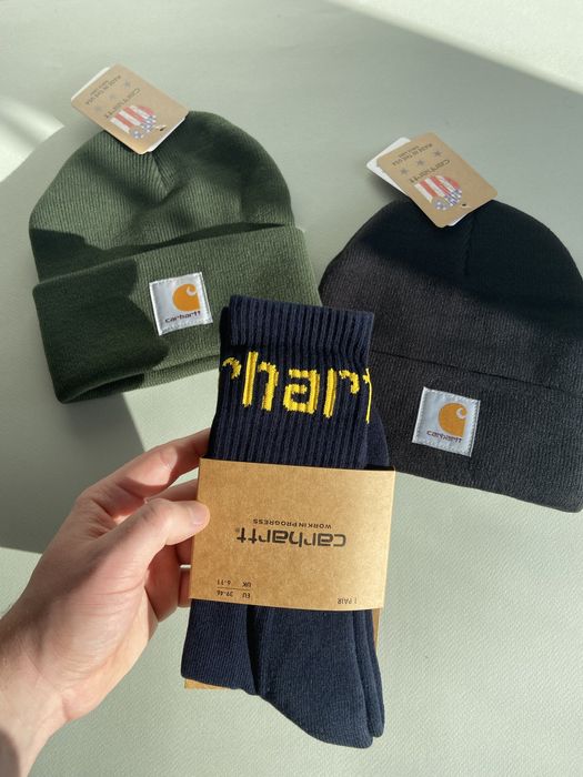 Шапка Carhartt olive/black hat classic