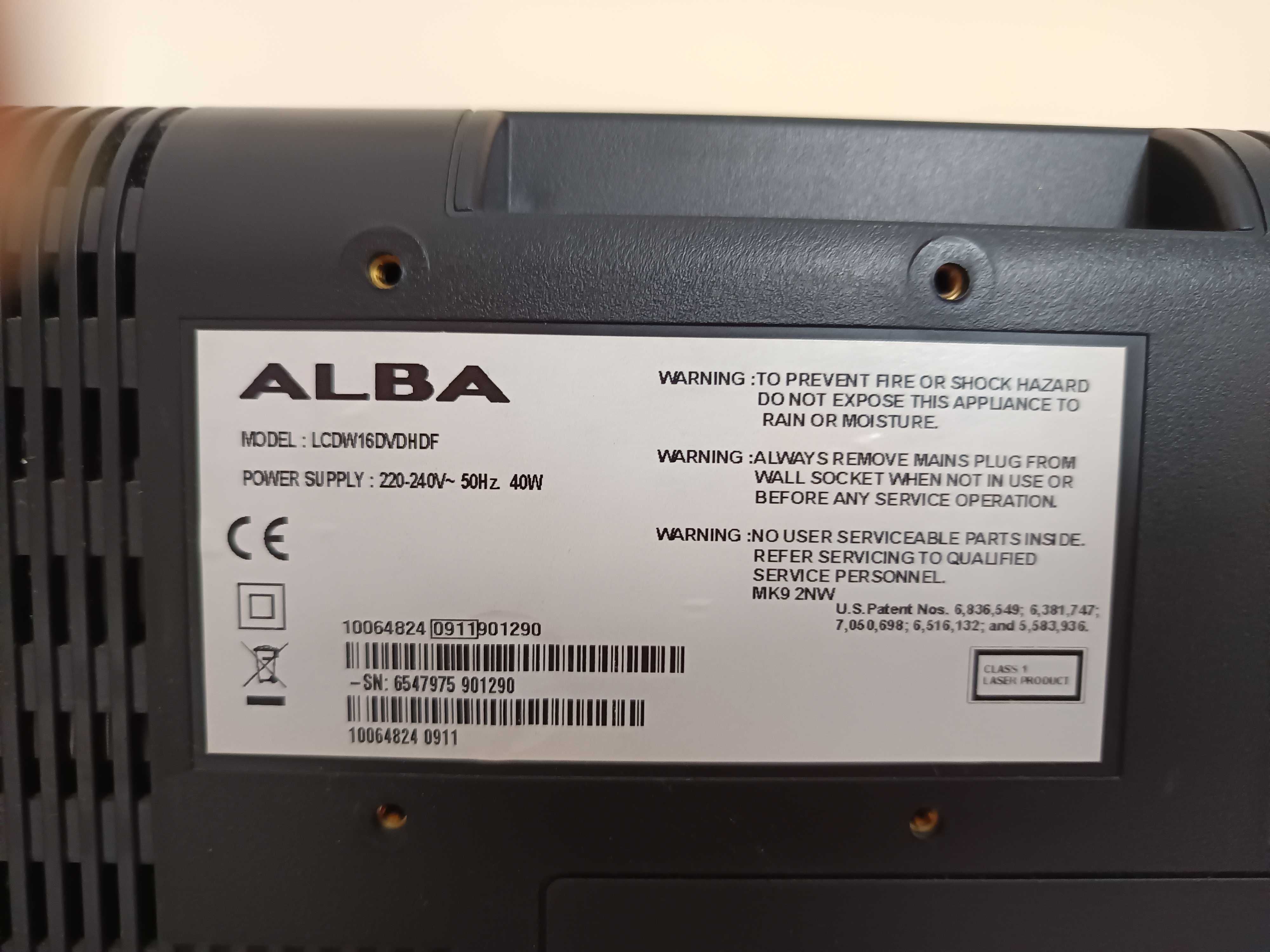 Telewizor Alba z wbudowanym DVD
