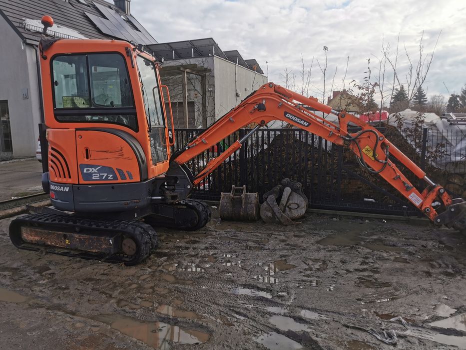 Doosan dx27z 2.7t minikoparka 2016r 1 wł. W Pl faktura VAT