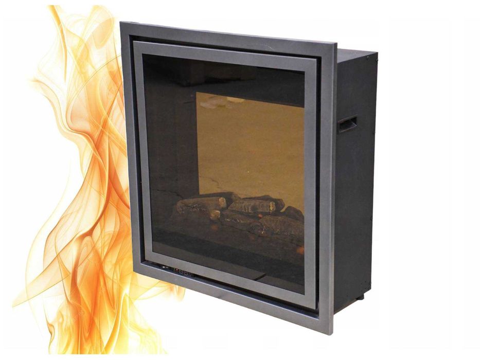 KOMINEK PIEC ELEKTYCZNY Efekt płonącego drewna Piecyk ogień CALGARY