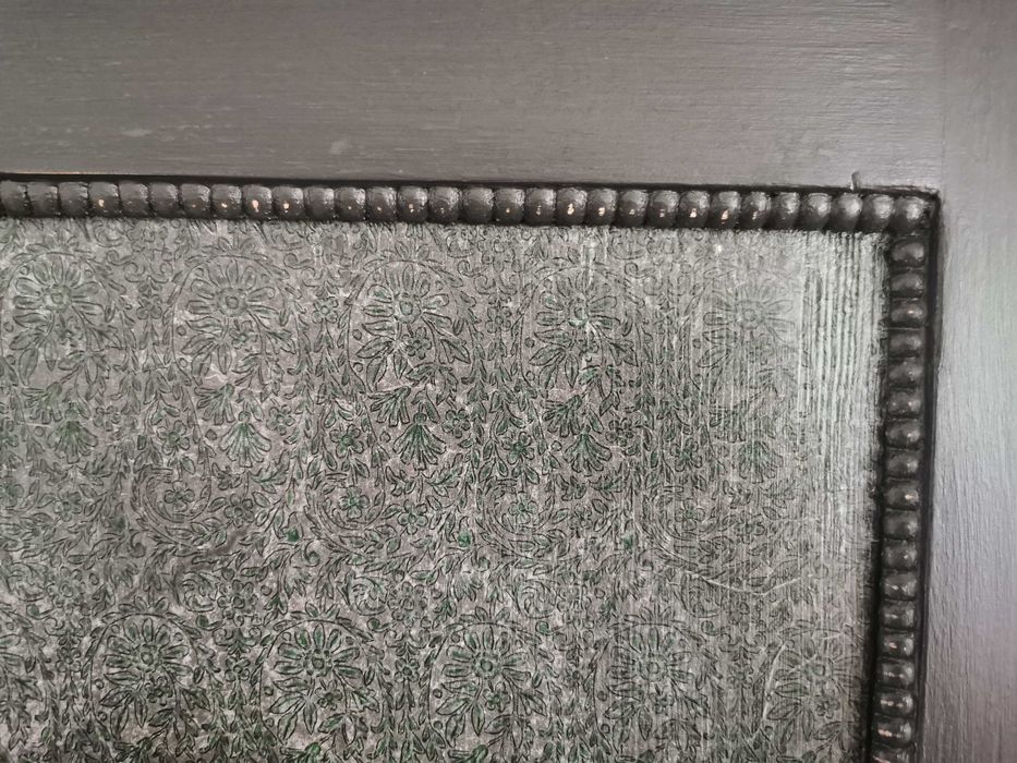 Unikatowa szafa antyczna po stylizacji. Grafit z zielenią. Loft/Boho