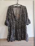 Sukienka tunika z motywem cętek panterka animal print dress long top