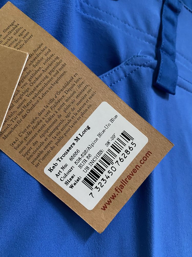 Spodnie Trekkingowe Fjallravem Keb Long 56 2XL Nowe