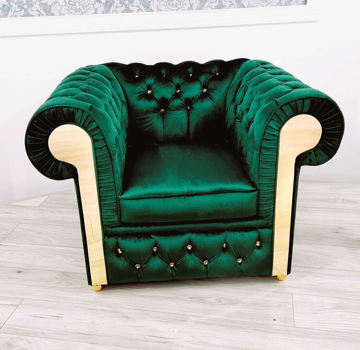 Zestaw pikowany Chesterfield GLAMOUR 3+2+1 Rozkładany / producent