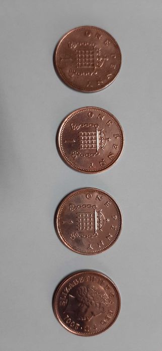 Moedas do Reino Unido - lote de 11 moedas