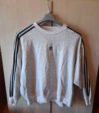 Bluza Oversize adidas Originals three stripe leopard print sweatshirt