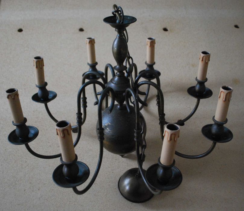 Candeeiros de Teto e de Parede em Metal Bronze (Com Mais de 50 Anos)