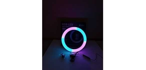 Кольцевая лампа RGB MJ300 Soft Ring Light 26 см + Подарок Штатив