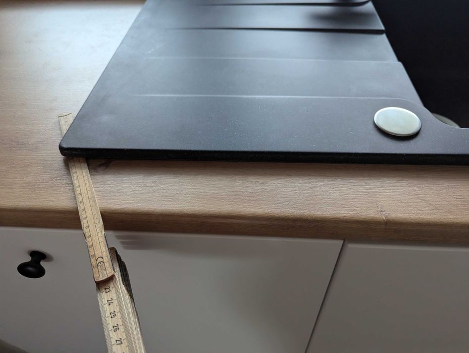 Zlew granitowy czarny Cascatore