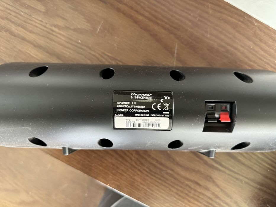 Conjunto colunas pioneer surround + central + subwoofer activo Yamaha