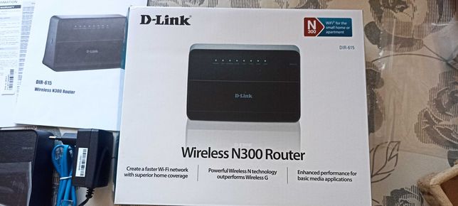 Wi Fi Роутер D-Link. DIR-615.новий,в повній комплектації.