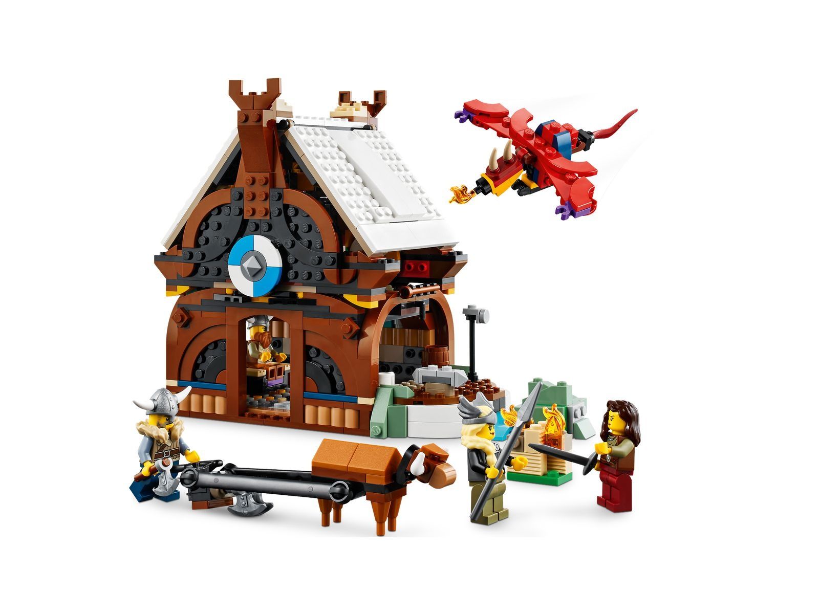 LEGO® 31132 Creator 3w1 - Statek wikingów i wąż z Midgardu