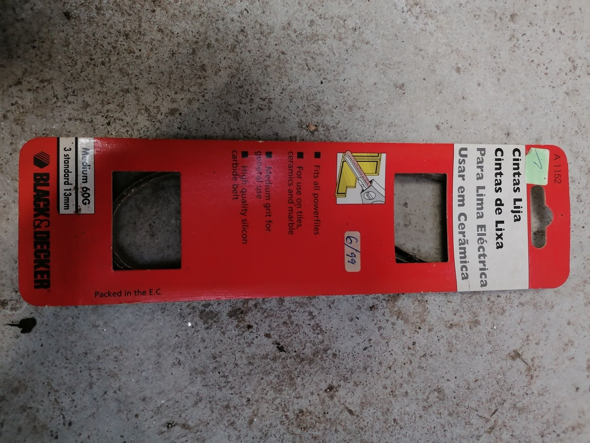 Cintas de lixa, ler descrição