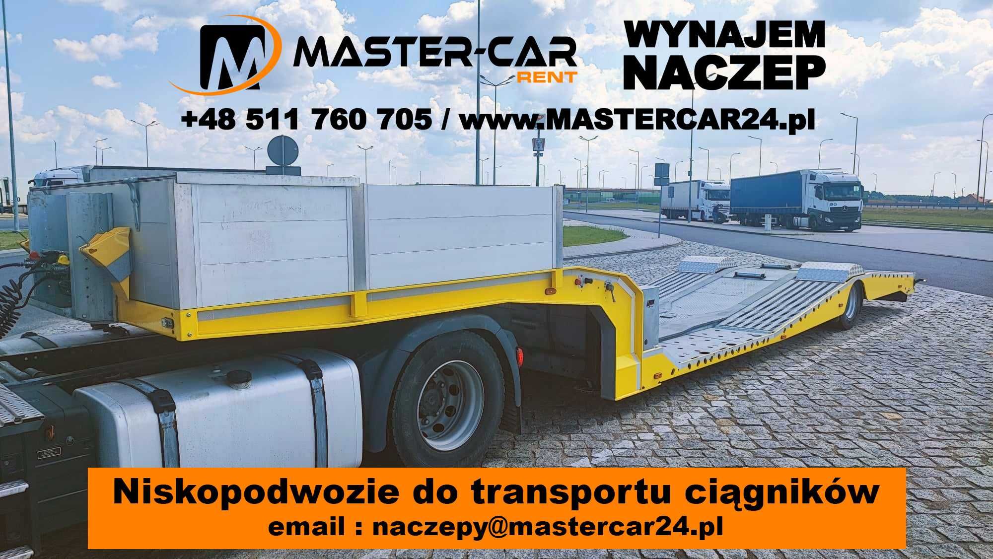 Wynajem lawety, niskopodwozie do ciągników, certyfikat VDI 2700 8.2