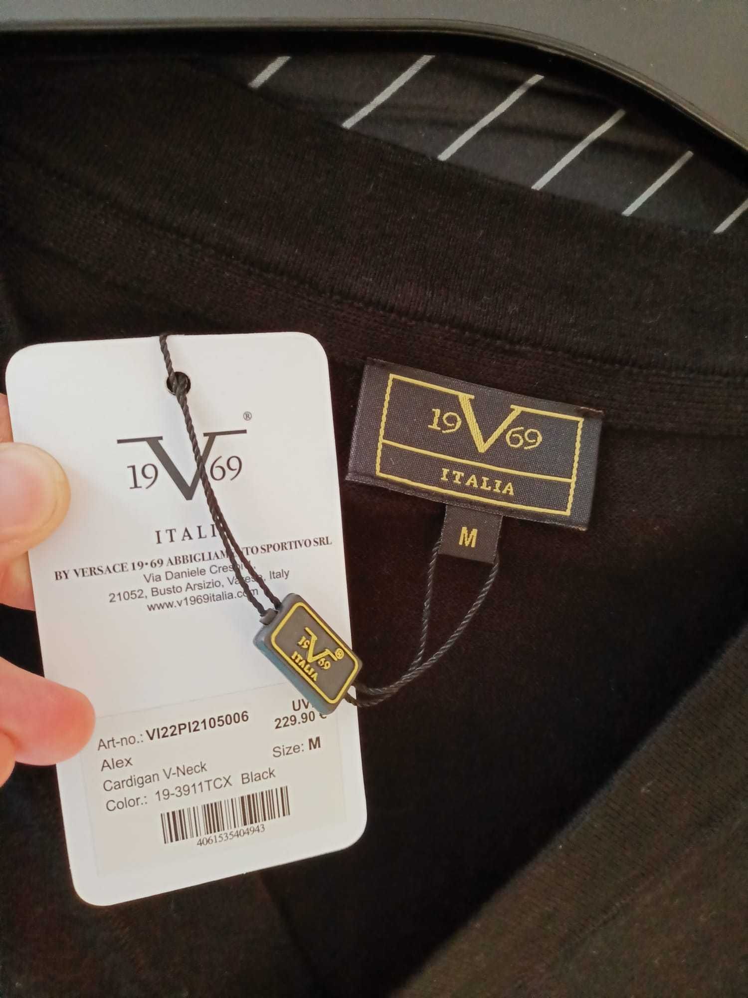 Sweterek Alex Versace męski rozpinany M nowy metki