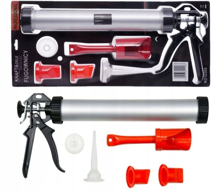 Wyciskacz Tubowy Do Mas Silikonu Fugownica Pistolet Budowlany Uszczeln
