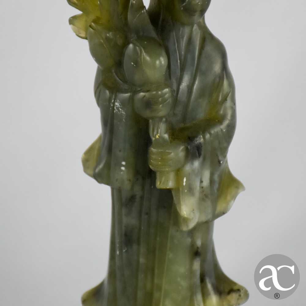 Figura de Imortal, Deusa, China, Alabastro, circa 1900