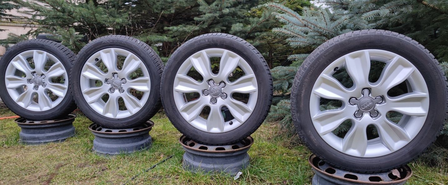 Felgi Oryginał Audi A1 8X0 6Jx16 ET30 5x100 Opony zima 195/50R16