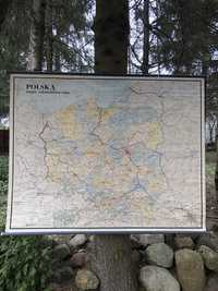 Mapa polski duza na sciane 147x116