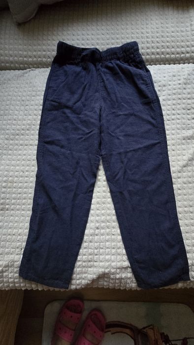 Lniane granatowe roz. 122 h&m