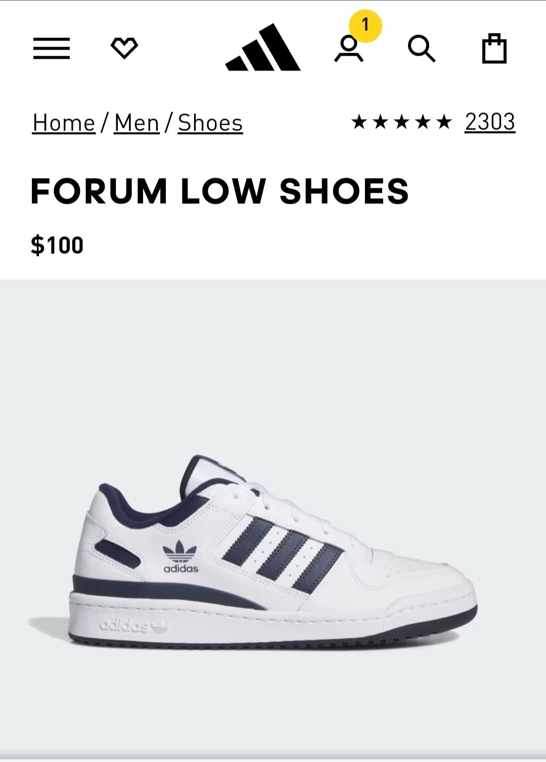 Adidas Forum Low 28см устілка