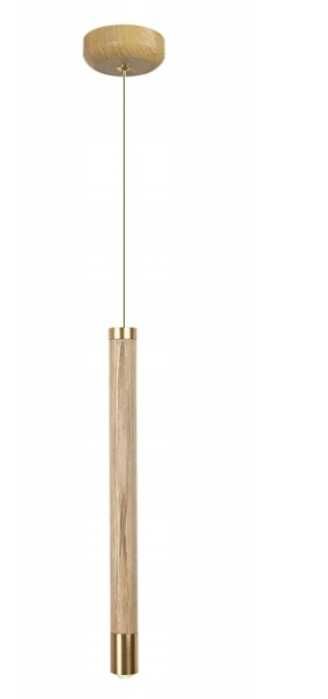 Lampa wisząca Tube D6116/1 - tuba drewniano złota  - 4 sztuki NOWE