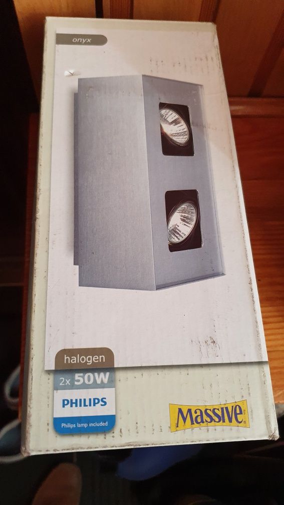 Natynkowa lampa Massive Philips halogen 2x50W