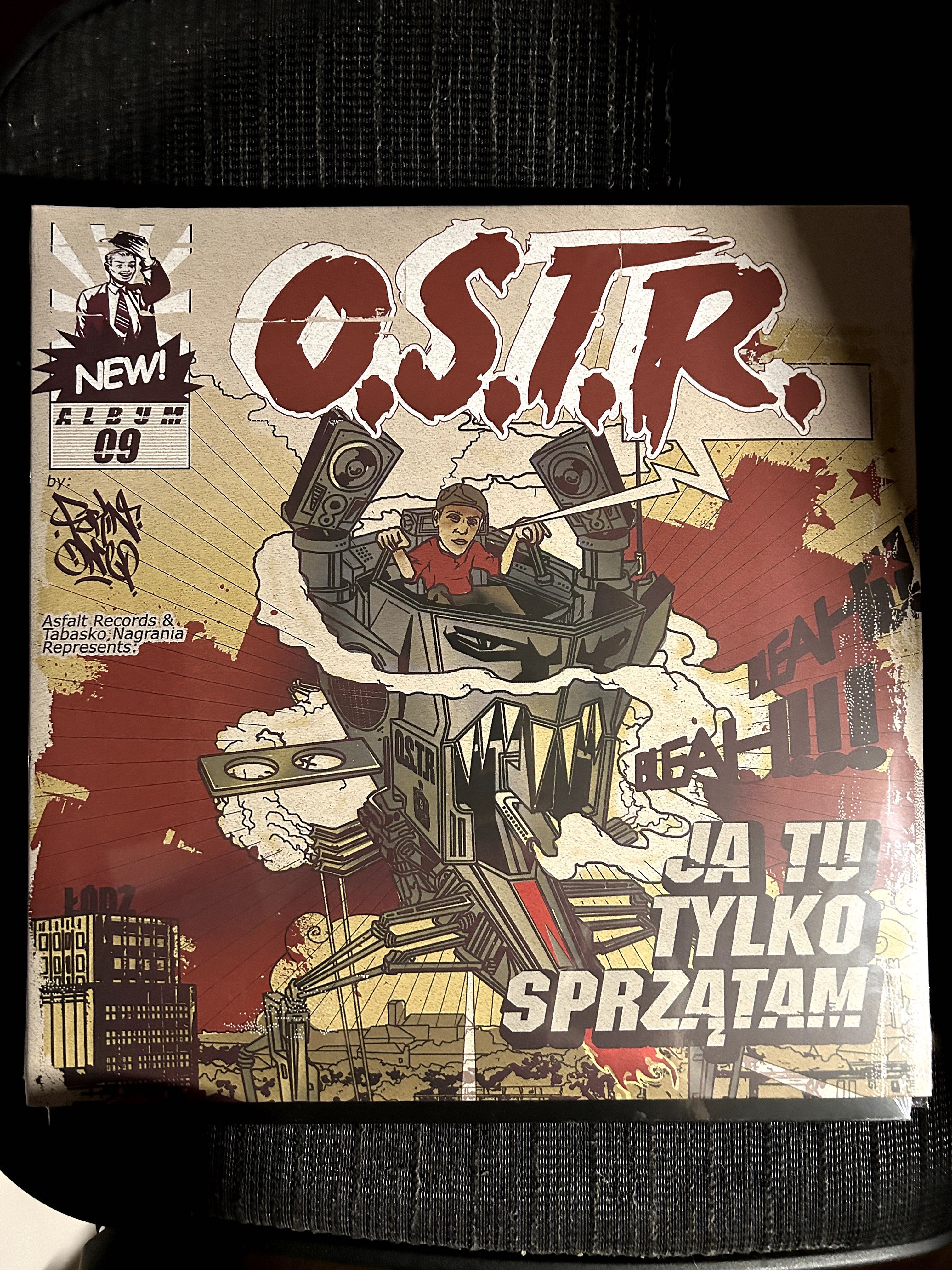 O.S.T.R. - Ja Tu Tylko Sprzątam Black vinyl folia