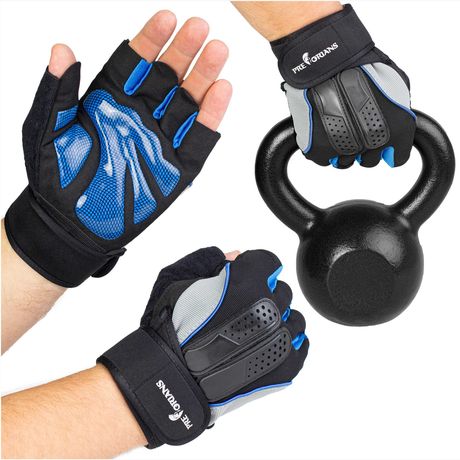 Rękawice treningowe na siłownię fitness Pretorians RT02 niebieskie M