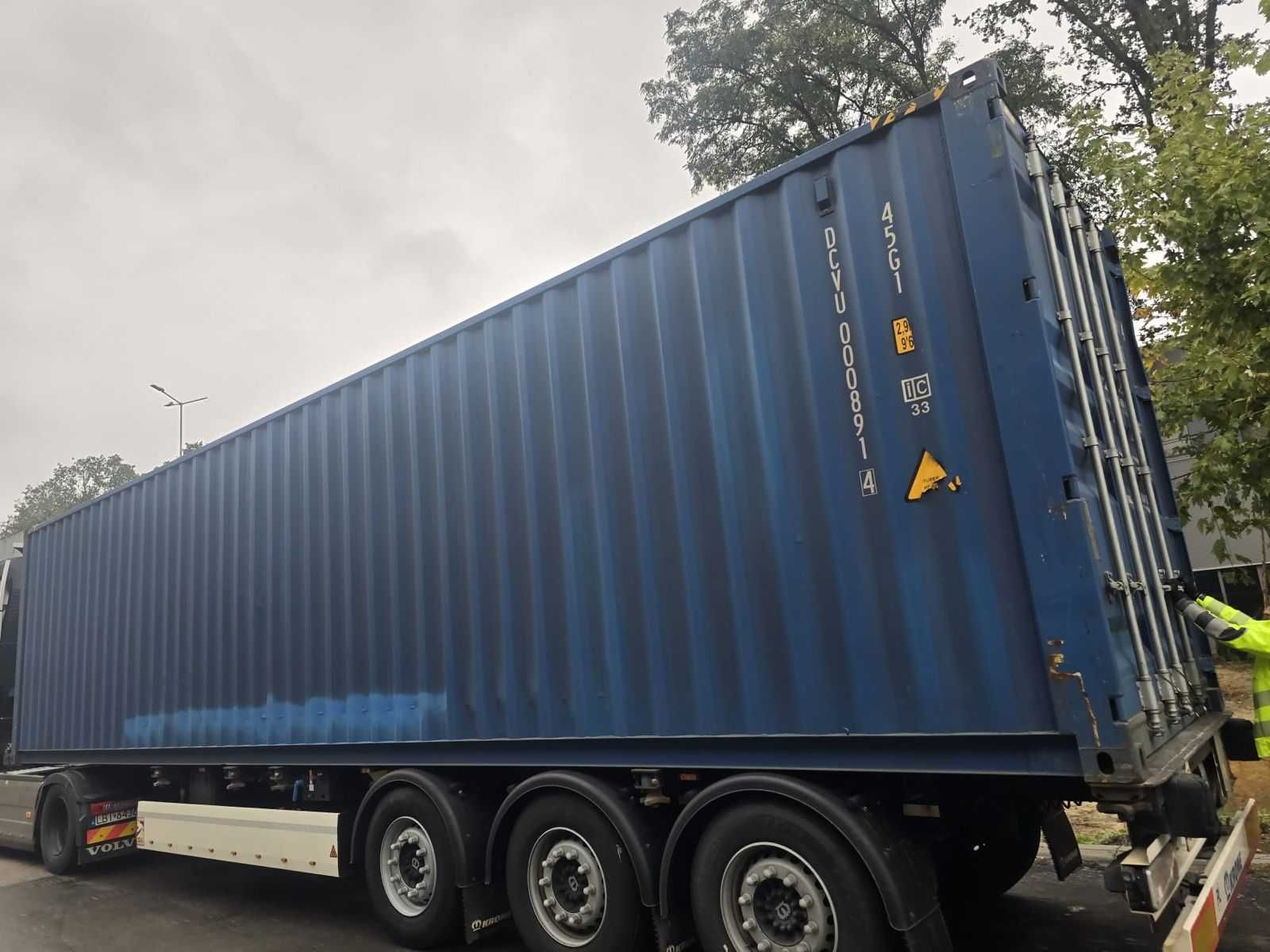 Kontener Morski Magazynowy 40 HC Two Way 2,9 wysoki + Transport HDS