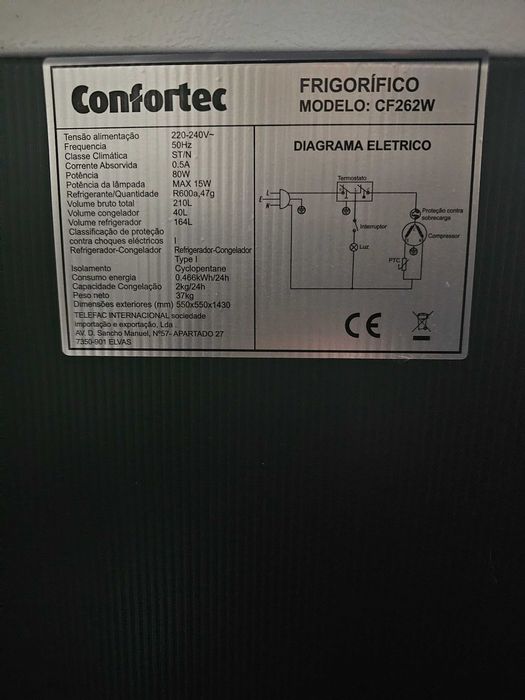 Frigorífico Confortec