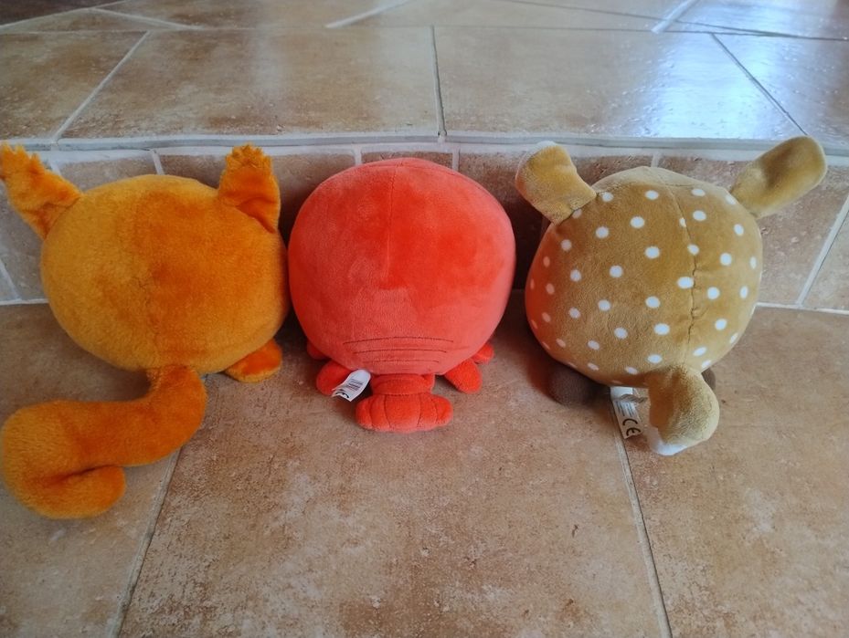 Maskotka Biedronka zestaw pluszak przytulanka wiewiórka sarenka rak