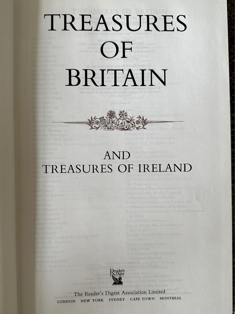 Продам книгу Treasures of Britain and Ireland