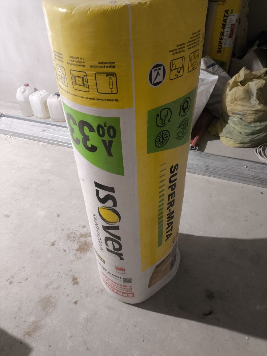 Isover Super Mata 150mm, 15cm, 3.72m², wełna mineralna 3 rolki