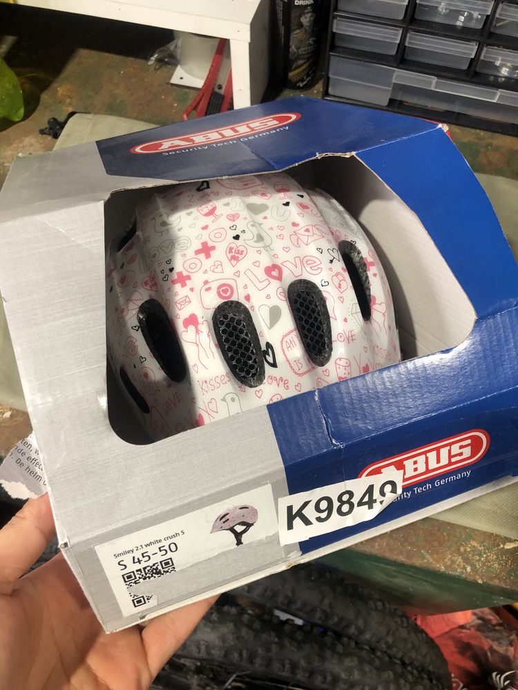 Kask dla dziewczynki abus smiley 2.0 rozmiar 45-50 cm