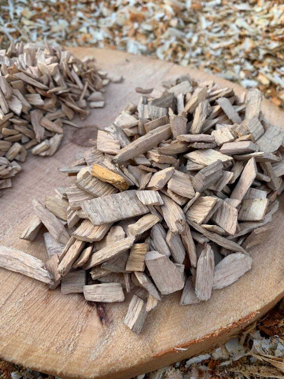 Щепа для копчення вільха, черешня, бук (тріска) без кори, опт/роздріб