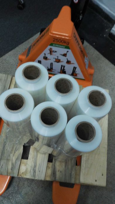 Folia stretch pakiet 6x3kg transparent mocna i wydajna Fv.