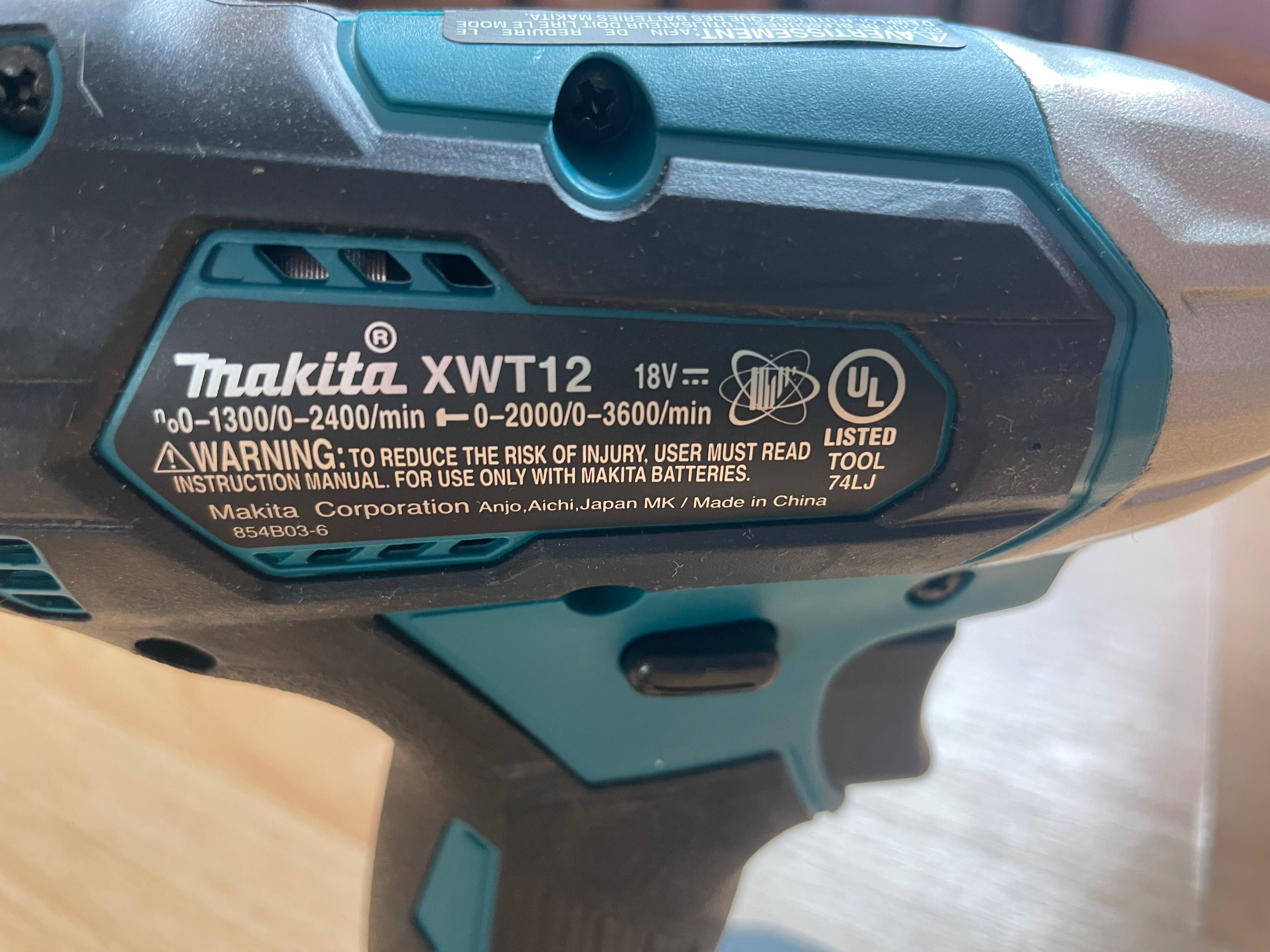 Makita XWT12 18v(квадрат 3/8)